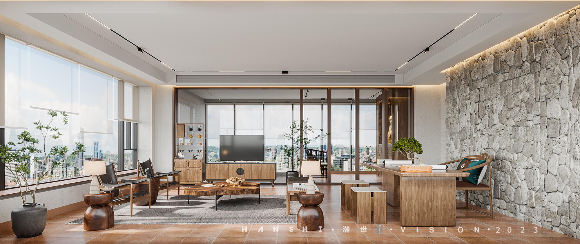 现代轻奢别墅-瀚世表现-3