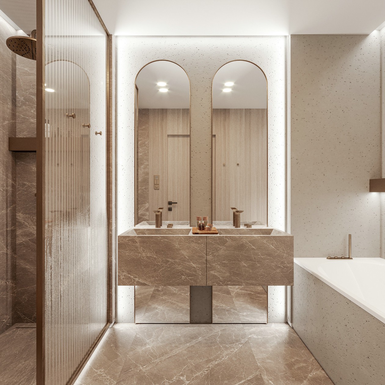 圆润流畅的线条构建出舒适的住宅空间-13