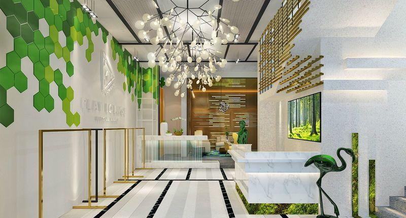 Play Lounge Show Room | 抽象庭院与禅意空间的完美融合-13