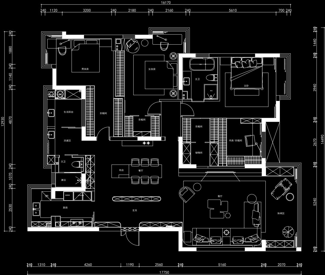 周笙笙全案设计 · 210m²·尽在方寸之间丨中国长沙丨周笙笙全案设计工作室-1