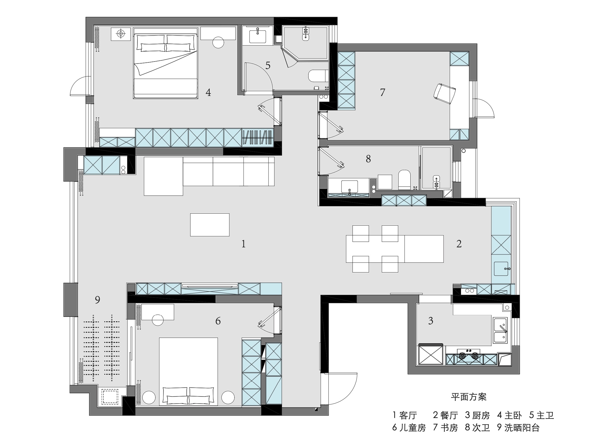 南昌阿鹤设计 · 135m²极简原木风居所丨中国南昌-8