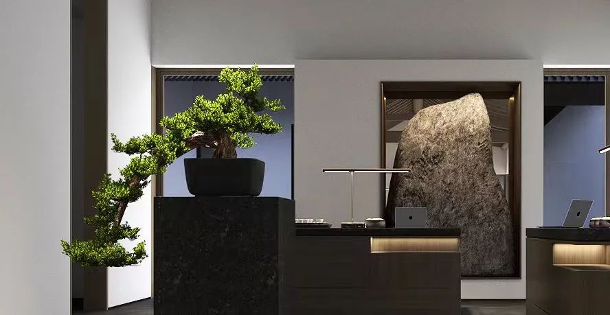 禅茶文化酒店大堂丨大麦室内设计-45