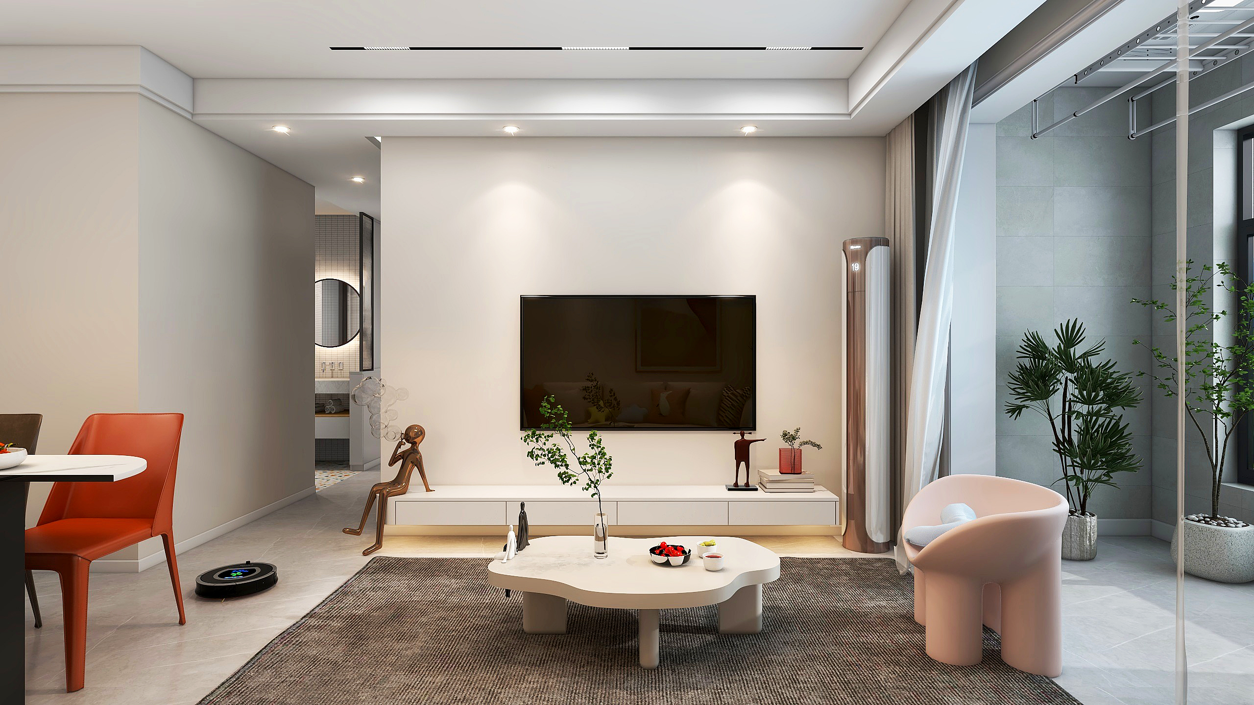 郑州奥体世纪 90 平三房两厅设计丨中国郑州-5