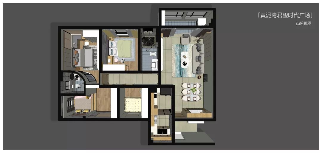 现代风格黄泥湾君玺时代平层设计,自然与品质的完美融合-26