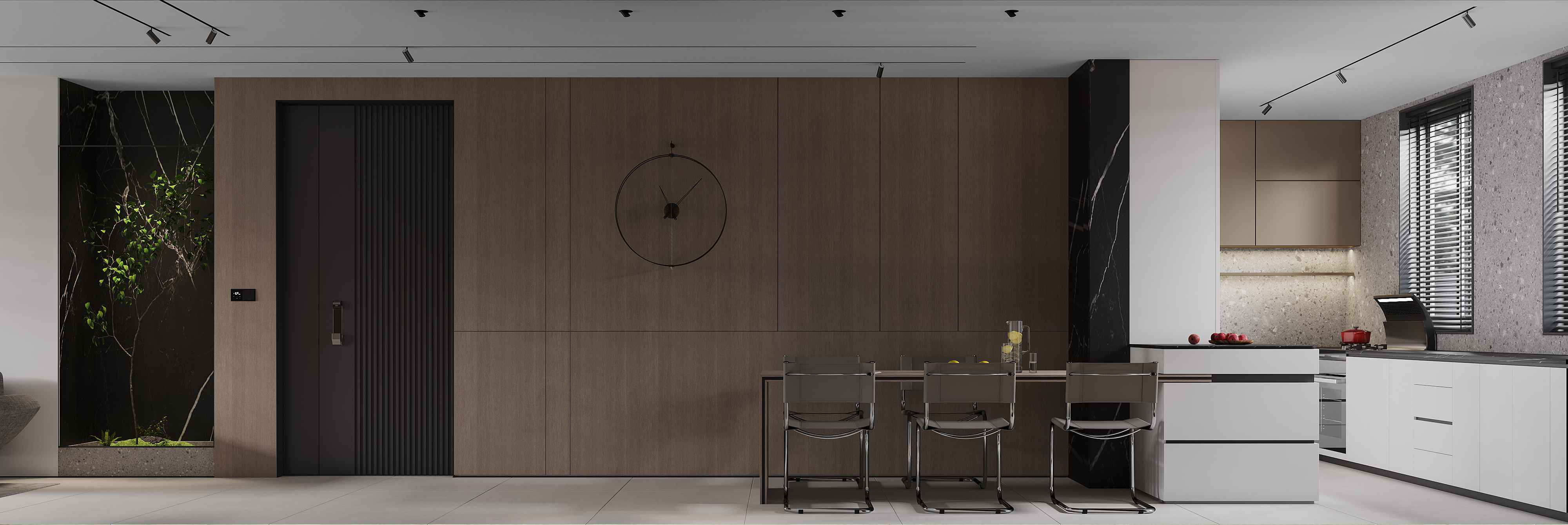 现代简约客餐厅厨房设计丨中国南京丨Merck 默克视觉设计-14