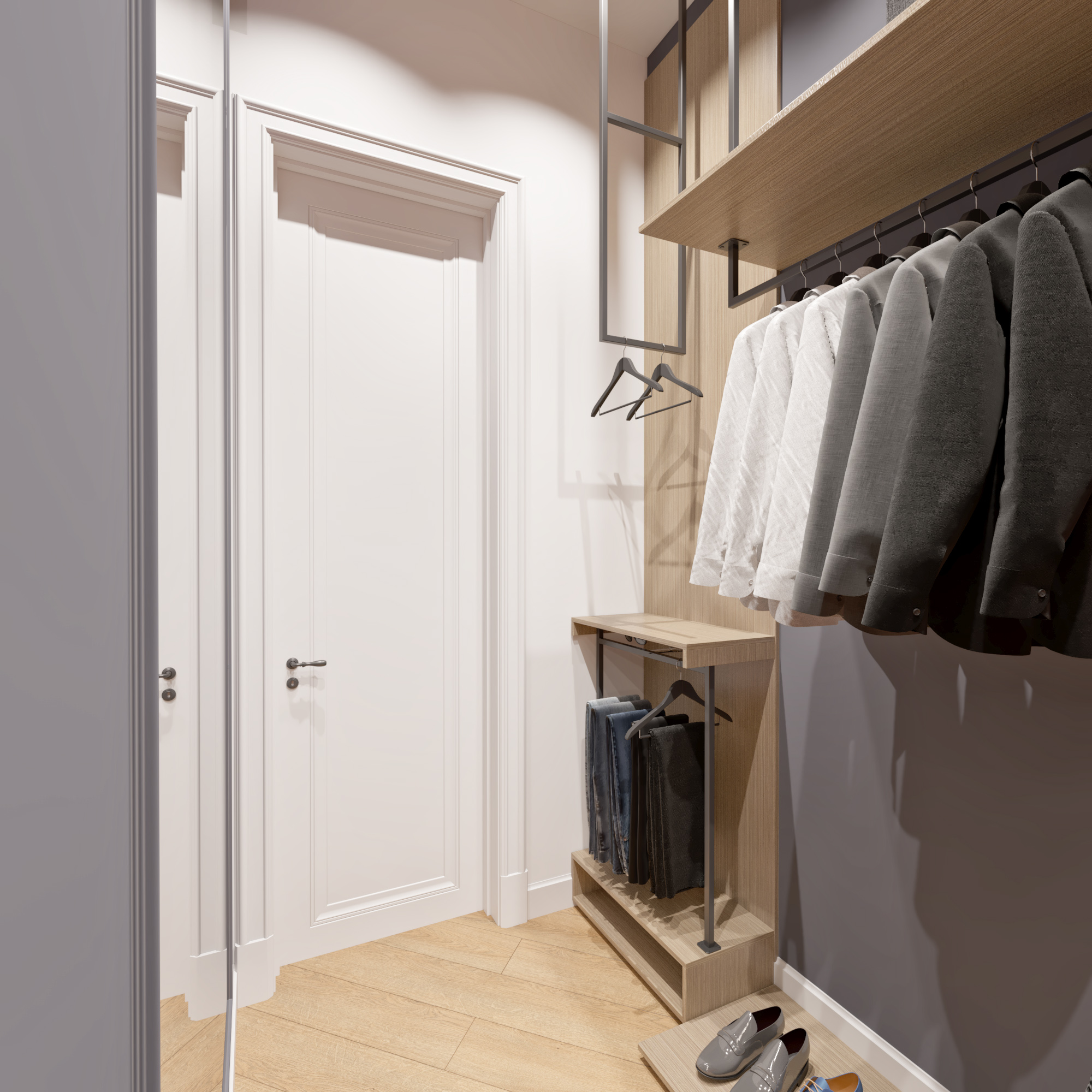 Design project of an apartment 100m2 complex Boulevard-25