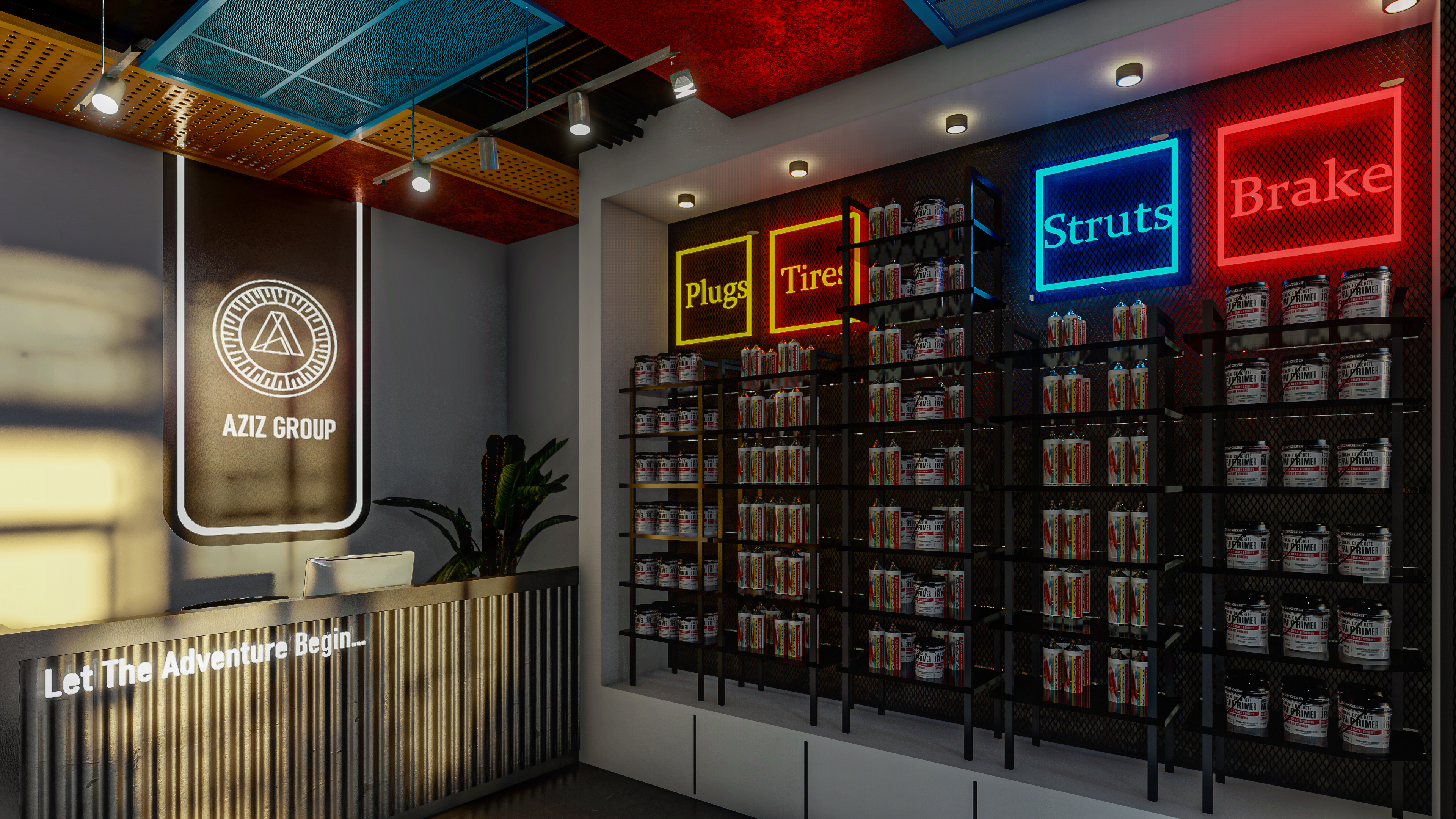汽车修理店内部设计丨Auns Dallaq-12