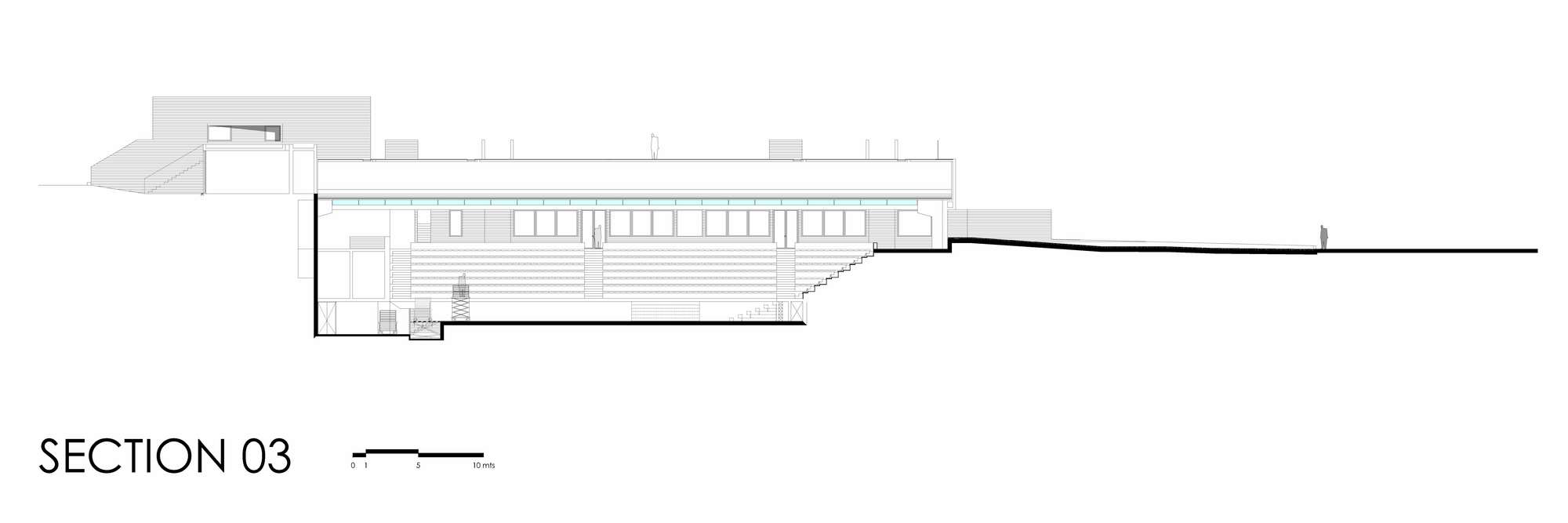 智利森林中的圣乔治学院体育馆-56