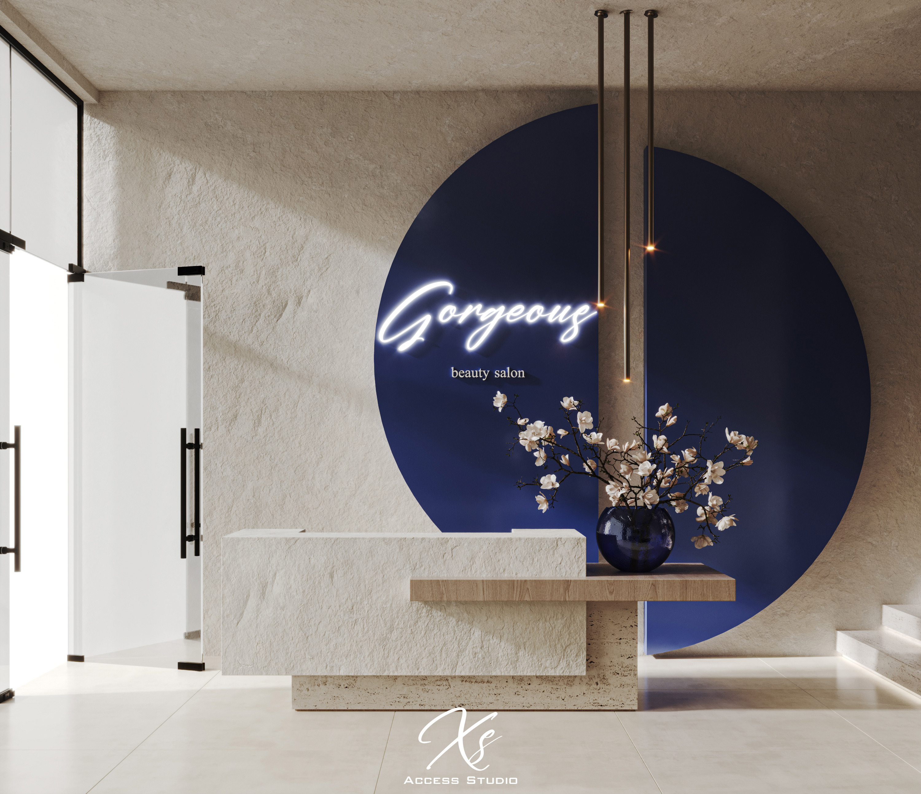 Gorgeous Beauty Salon 室内设计-4