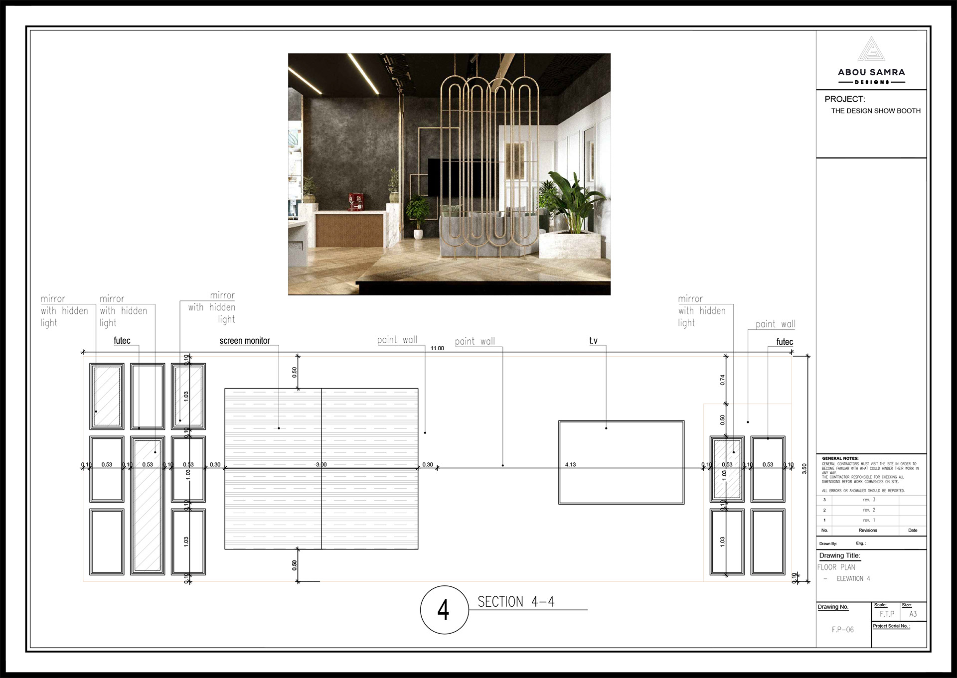 WORKING DRAWING FOR BOOTH DESIGN-6