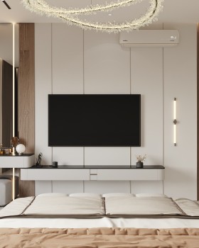 Luxury Master Bedroom – Elegant Serenity in UAE Design