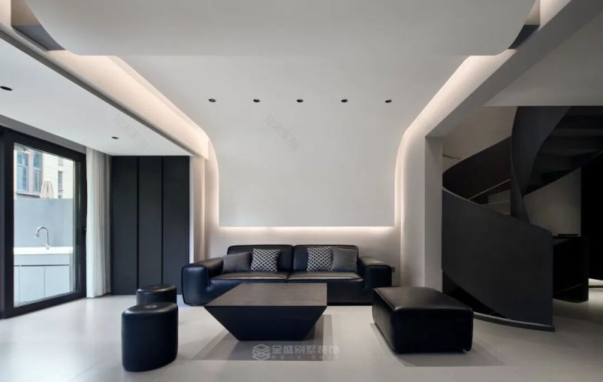 240㎡现代极简风|上林湖翡翠谷:删繁就简,与空间温柔共生-19