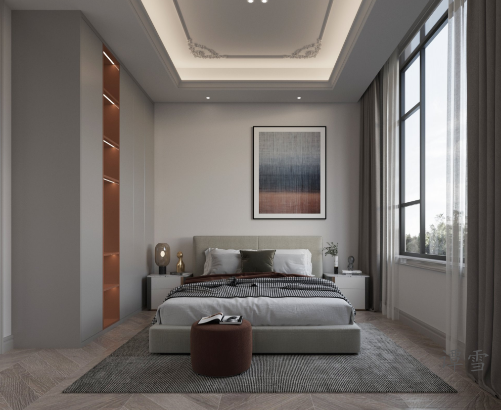 现代轻奢别墅设计，空间融合的优雅魅力-10