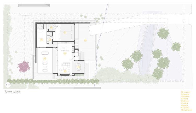 Medlin Residence | 受限场地上的紧凑“L”形住宅-2