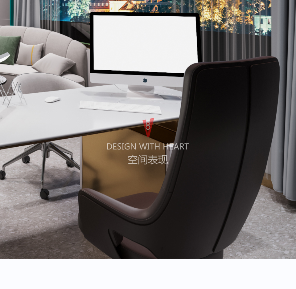 V8 空间表现 · 美容院办公室包厢-7