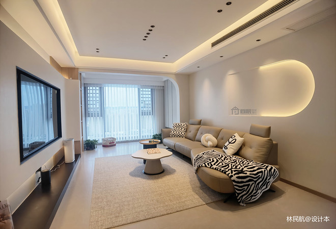 30万元四居及以上130平米装修案例-11