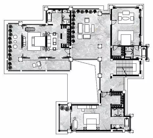 白金海岸21号院别墅样板房软装-51