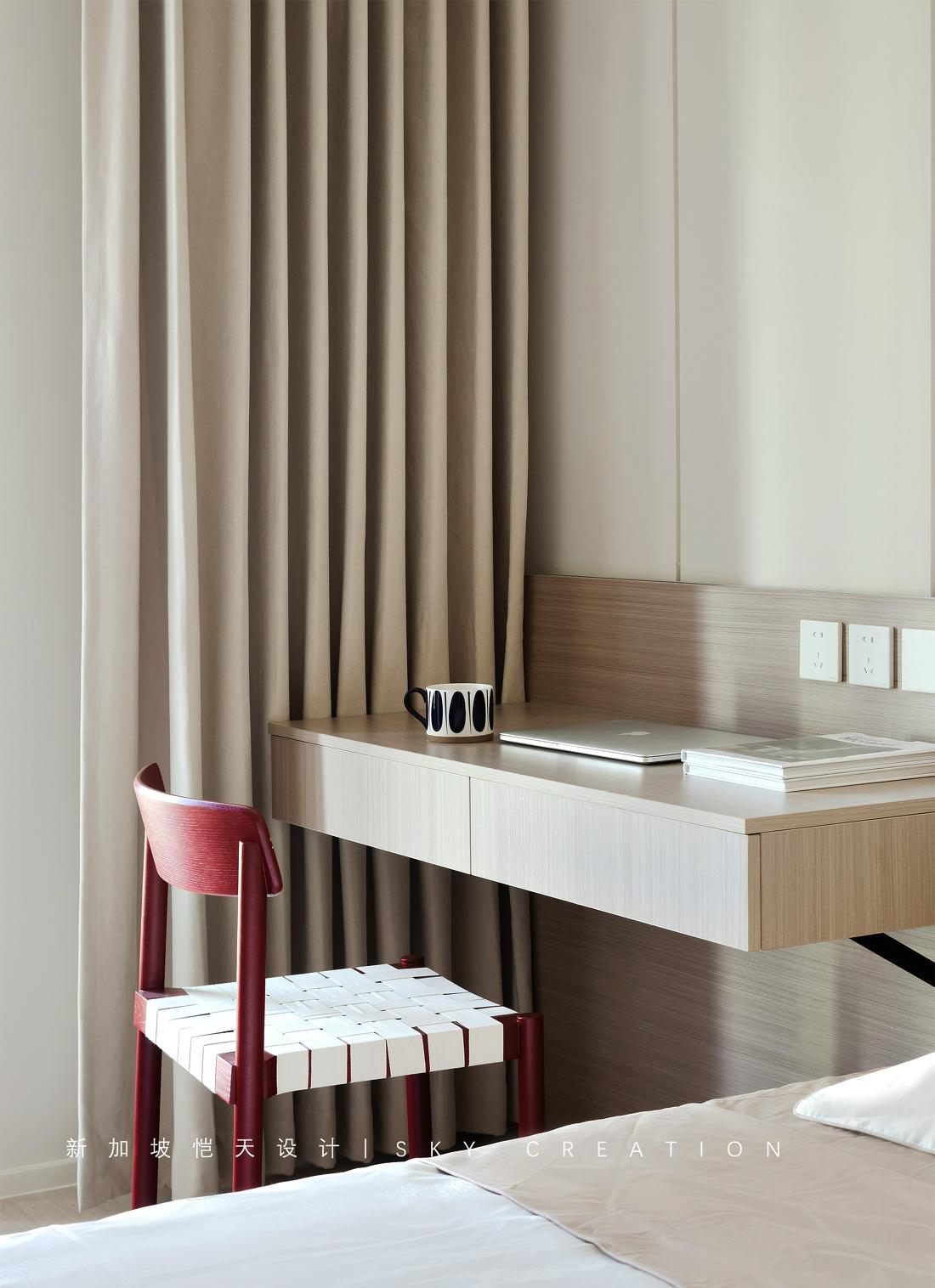 奶油系简约风独居女孩治愈系小家改造-58