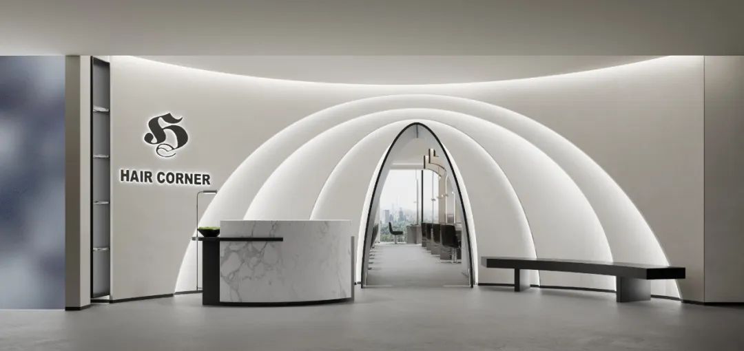 弧光熠熠 · 上海美业沙龙设计新典范丨中国上海丨Pro.S 布舍设计-51