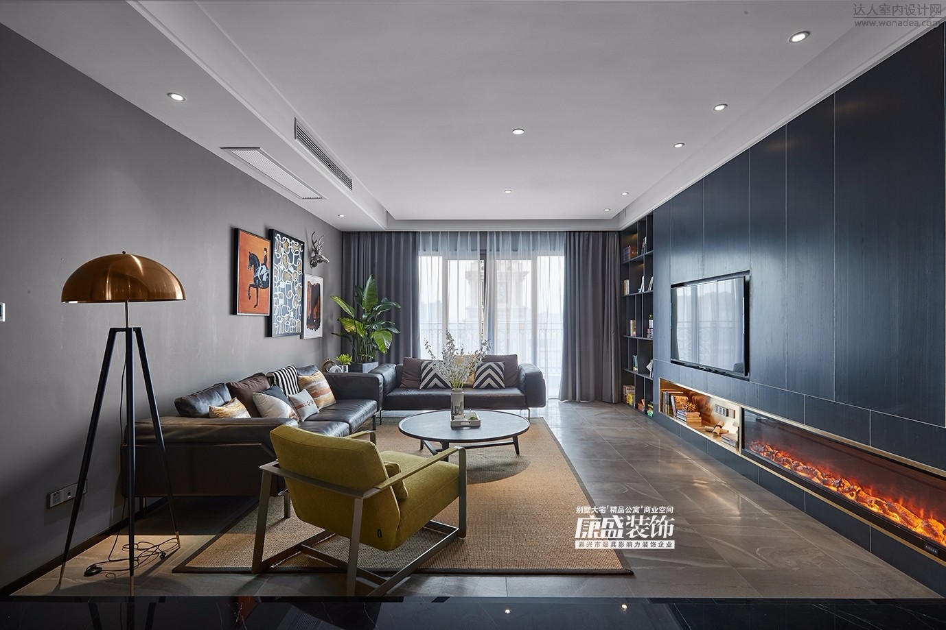 浙江嘉兴 240㎡现代简约大宅设计-7