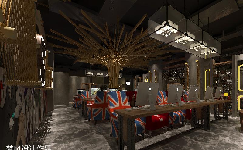 八宝街麦斯网咖——现代休闲娱乐空间设计-2