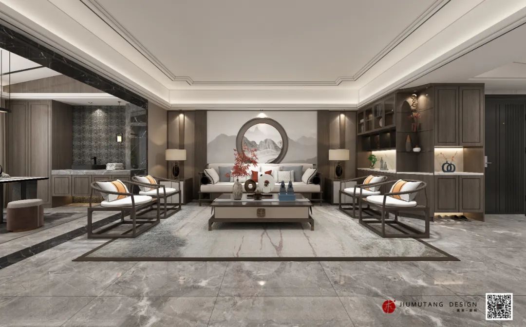 金域澜岸二期新中式设计丨中国潮州丨潮州市玖木堂装饰设计有限公司-7