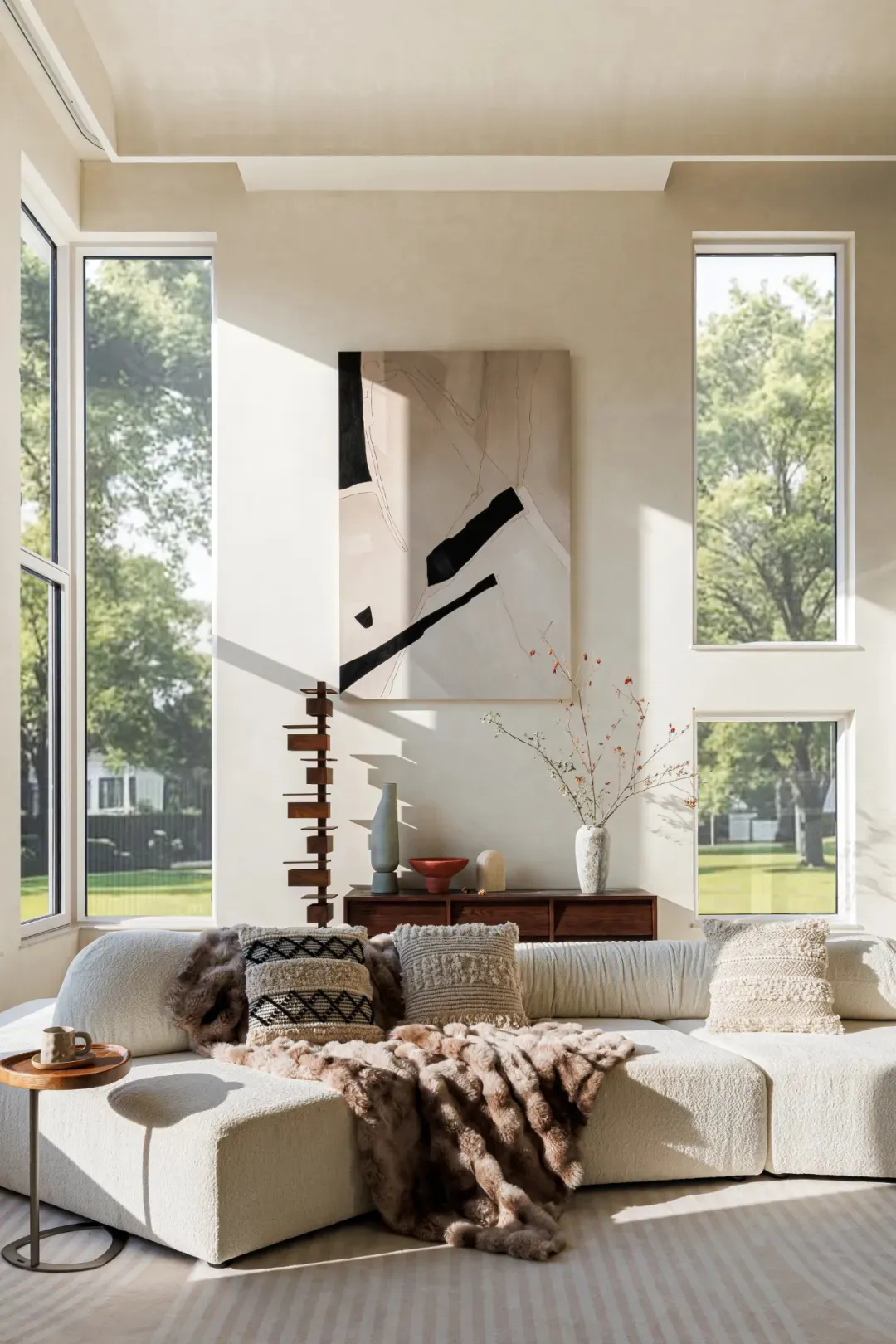 奶油轻侘寂，将生活过成一场私人艺术展-25