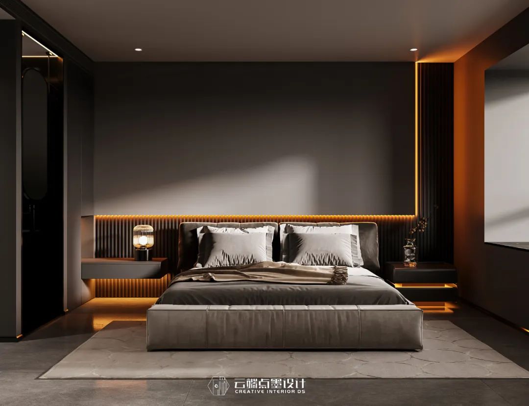 现代风格四居室,沉稳色调与光影艺术的完美融合-47