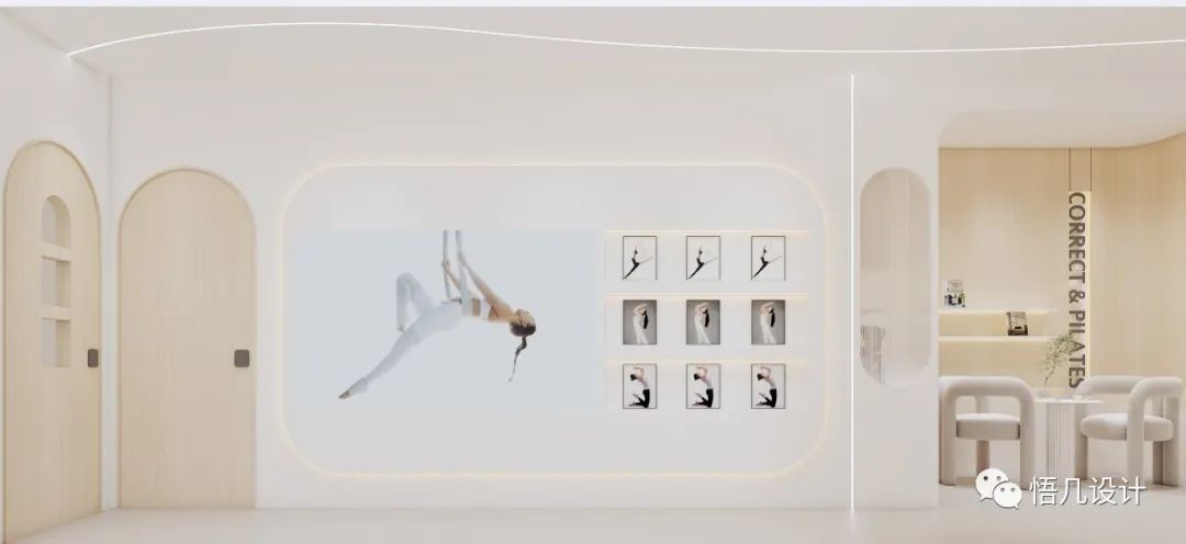奶油系运动空间 · 温柔治愈的普拉提场馆设计丨中国深圳丨悟几设计-16