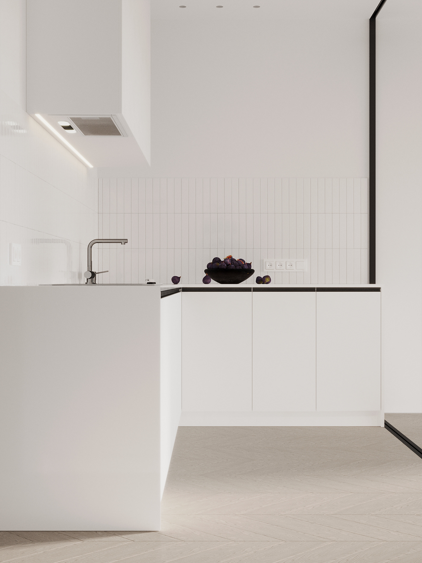 现代白色系 小户型空间-18