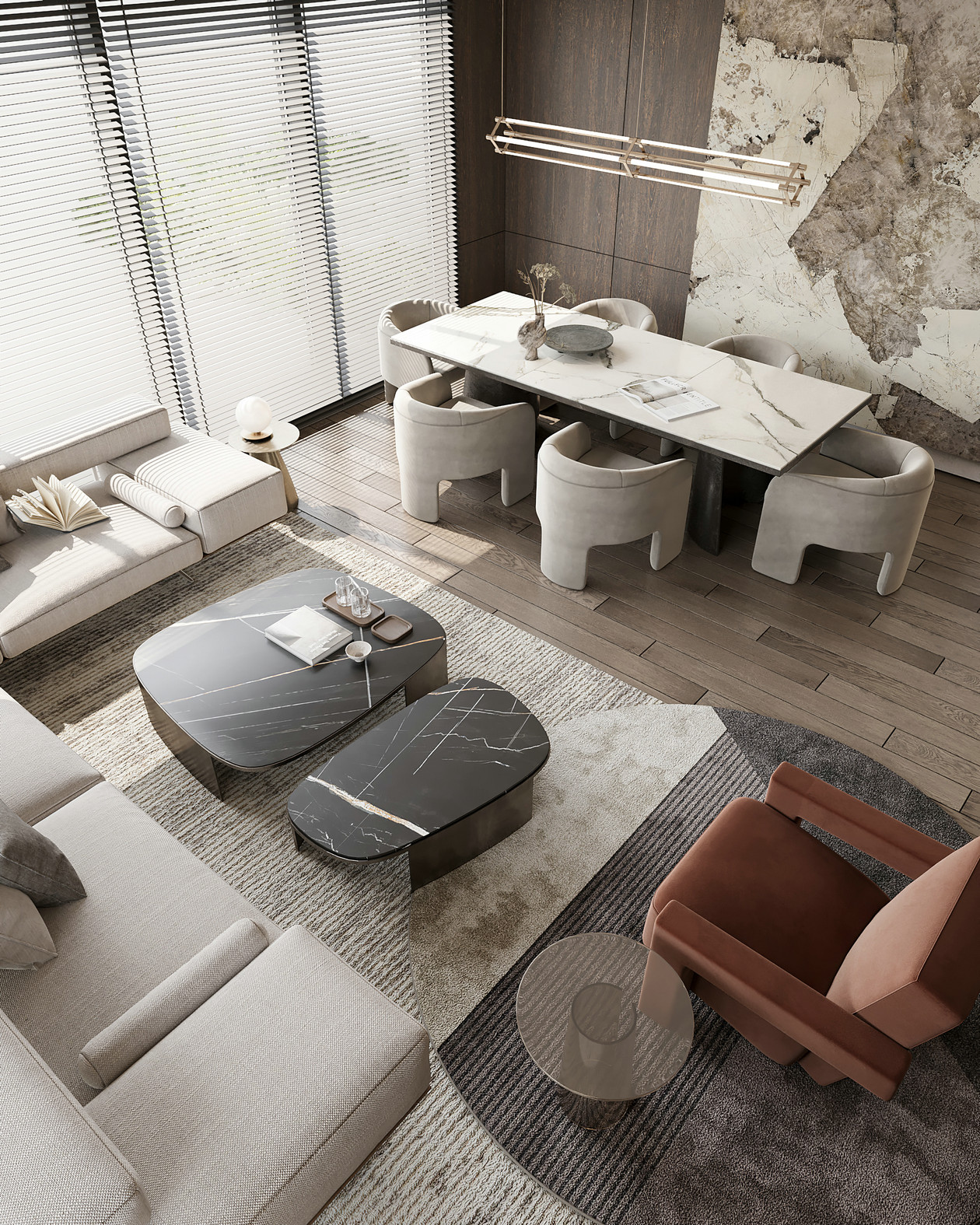 高级色系公寓设计 超棒的细节！-3