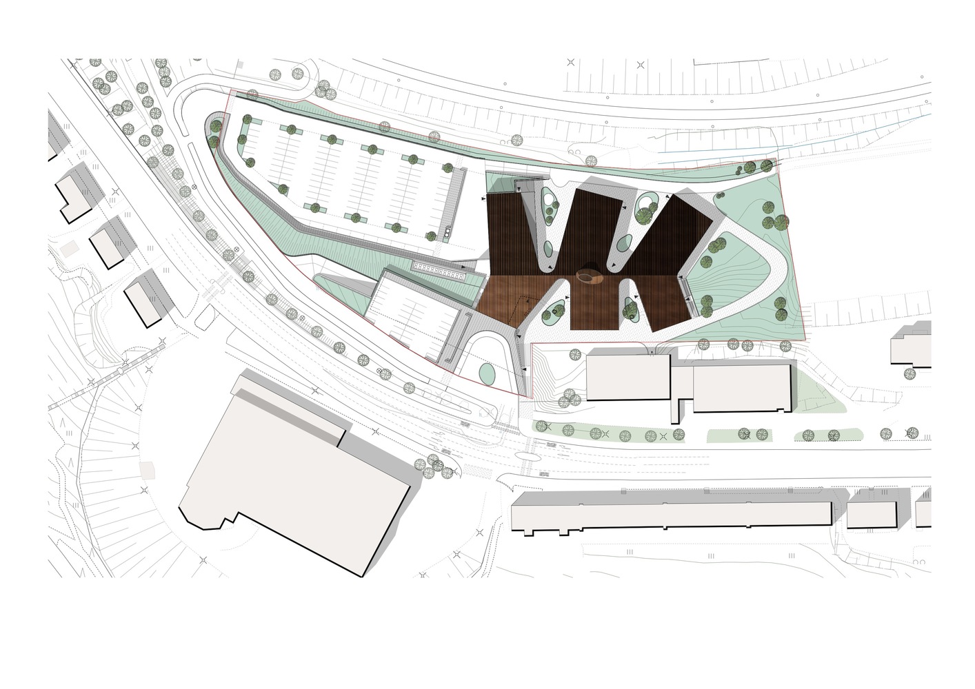 芬兰坦佩雷 Tipotie 健康中心——雕塑般的医疗空间设计-44