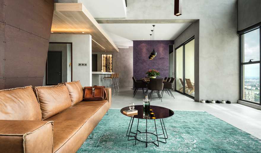 越南胡志明市顶层公寓现代工业设计-3