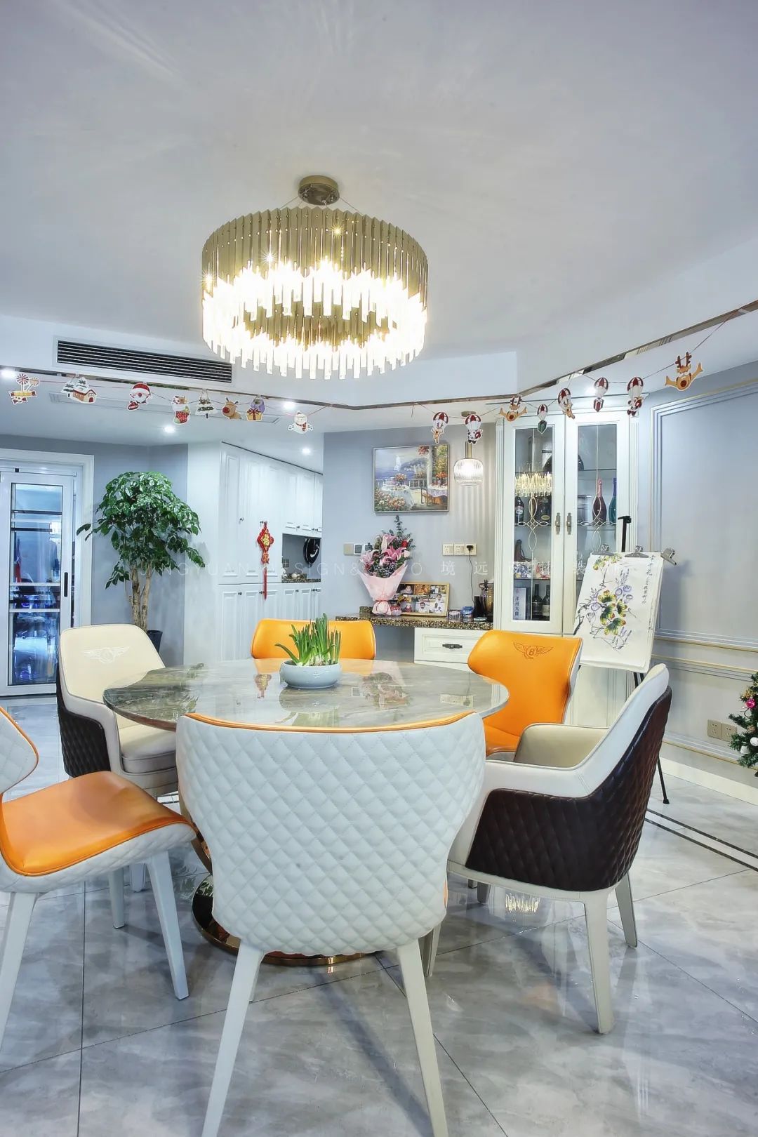 境远装饰 | 150㎡轻奢风,浓浓的艺术气息-33