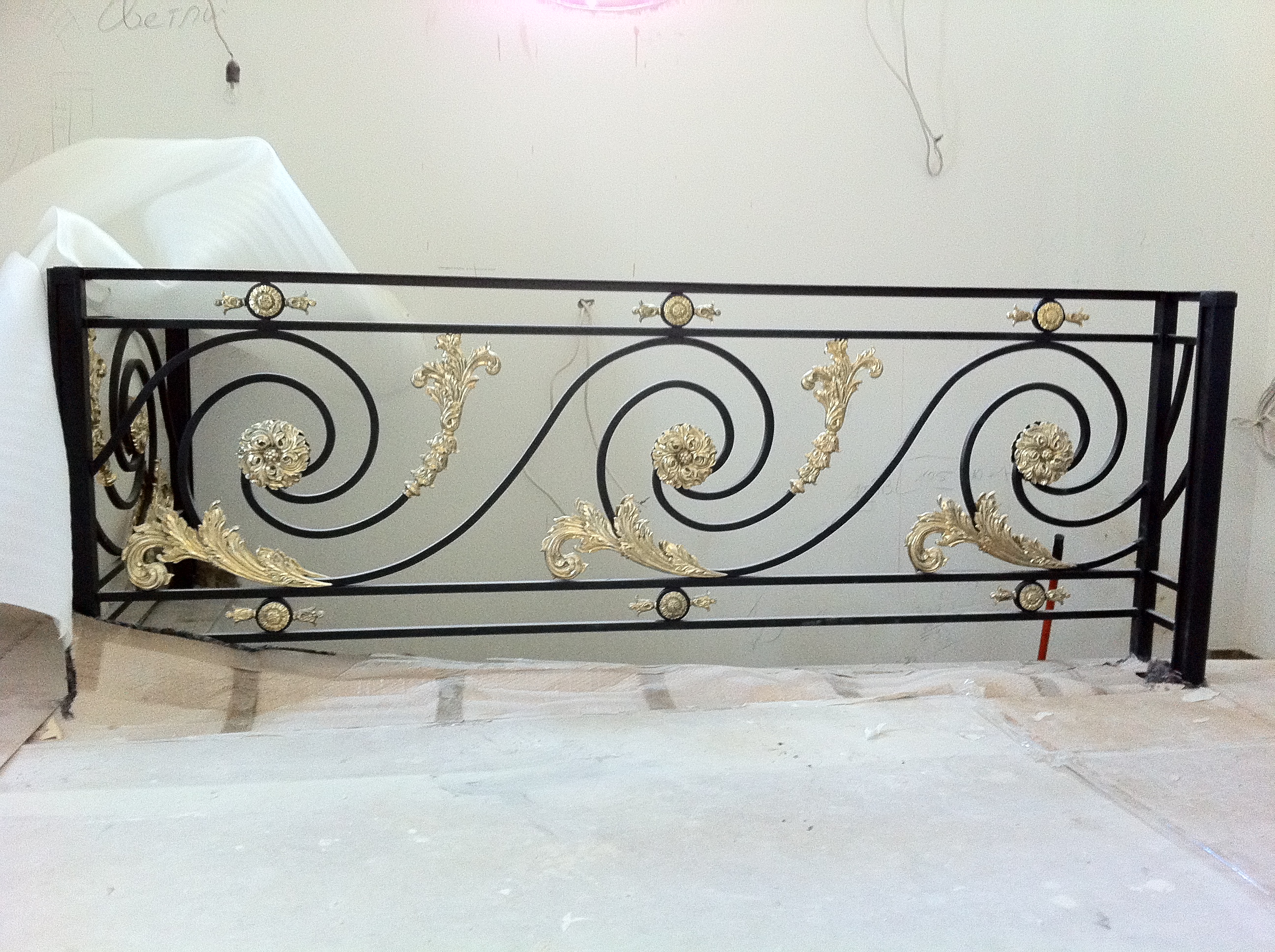 Drawing of a wrought-iron fence-6