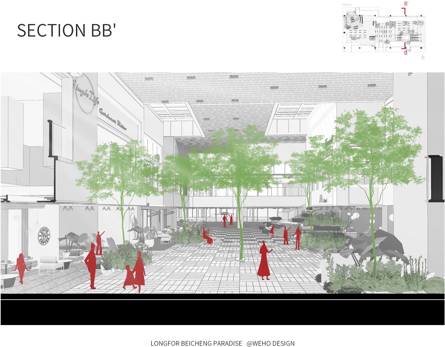 重庆龙湖北城天街B馆L4层室内景观营造丨中国湖北丨物候设计（重庆物候景观规划设计有限公司）-65