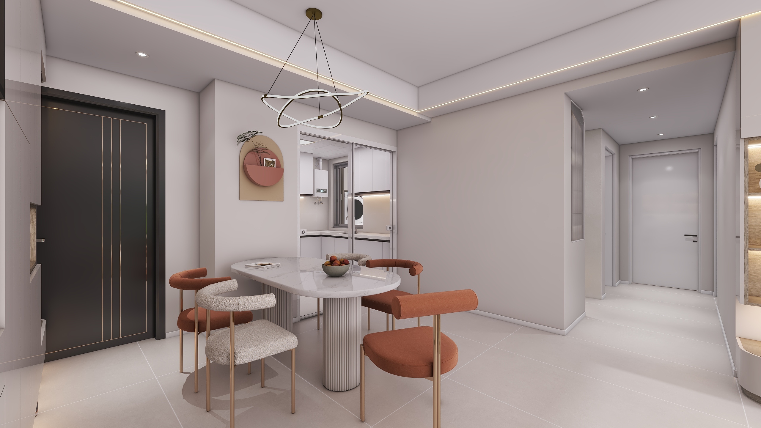 湖南张家界博泰状元府（118平方现代简约三居室）-16