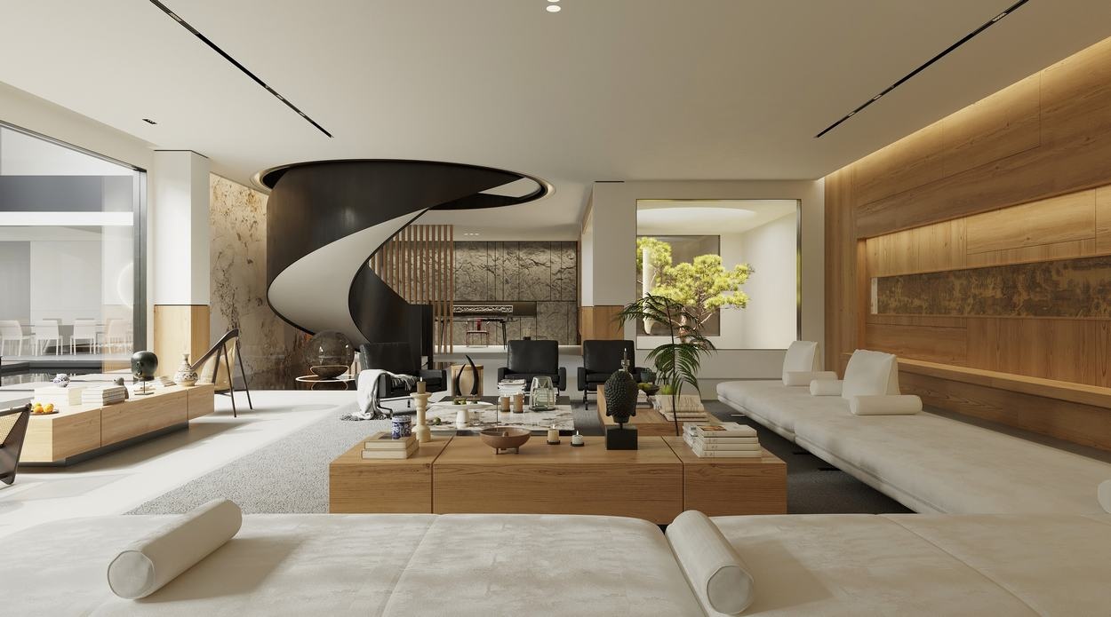 忆江南·中式别墅丨ZHBB 效果表现-25