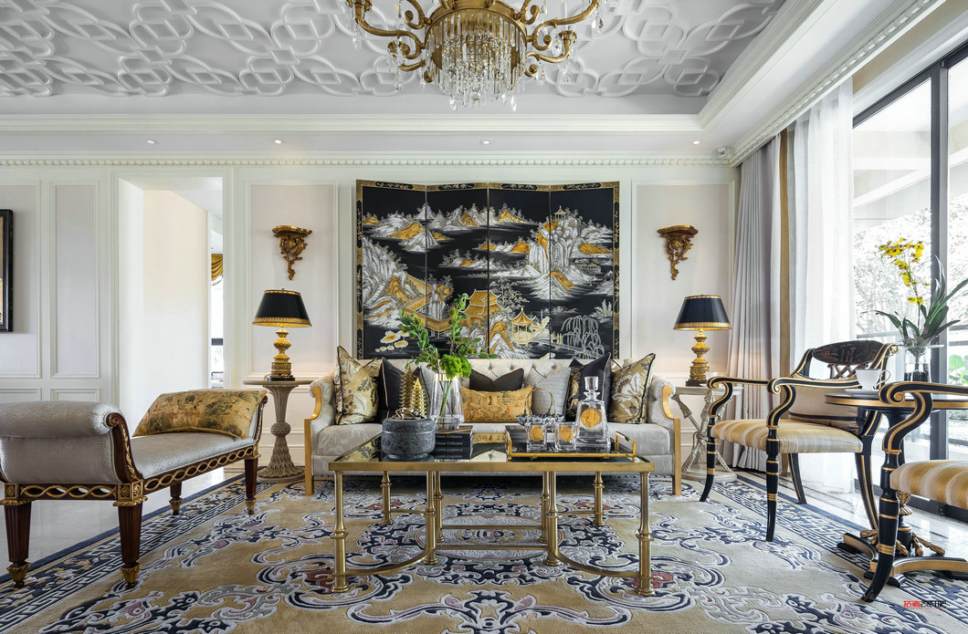 昆明金科 YE-2 样板房 | 法式新古典的优雅与奢华-12