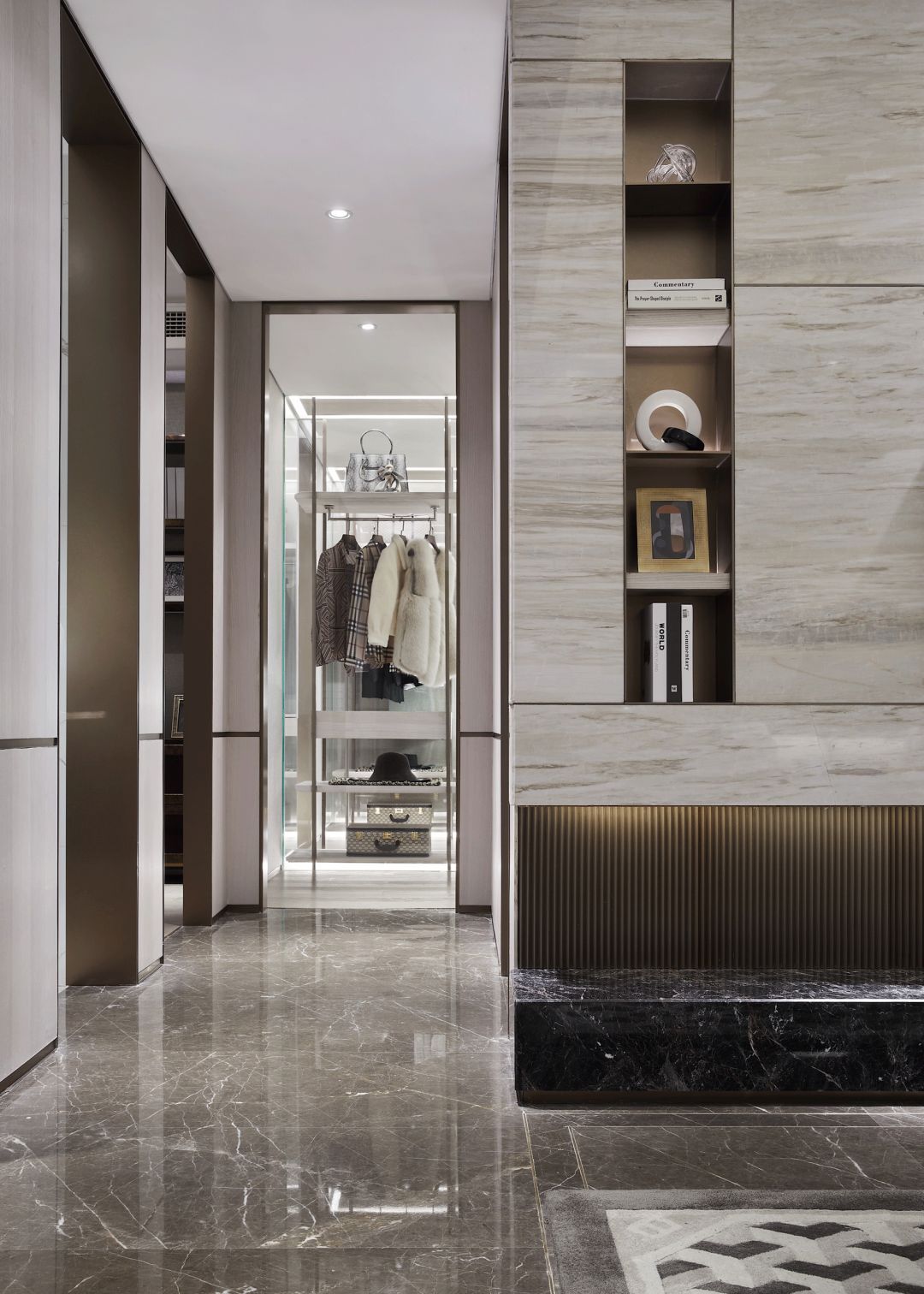 南昌欣悦湖 119 户型四房两厅两卫港式轻奢风住宅设计-17