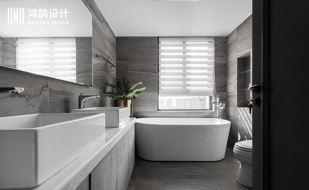 鸿鹄设计上海轻奢平层,精致细节呈现品质生活-24