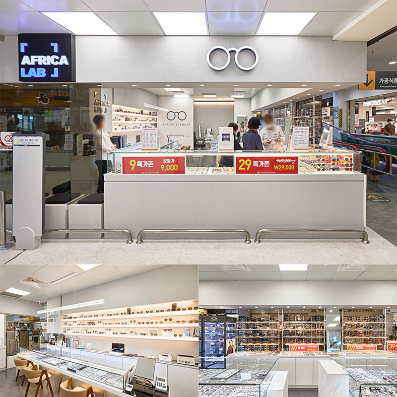 非洲风格眼镜店设计，白色调的时尚与纯净-1