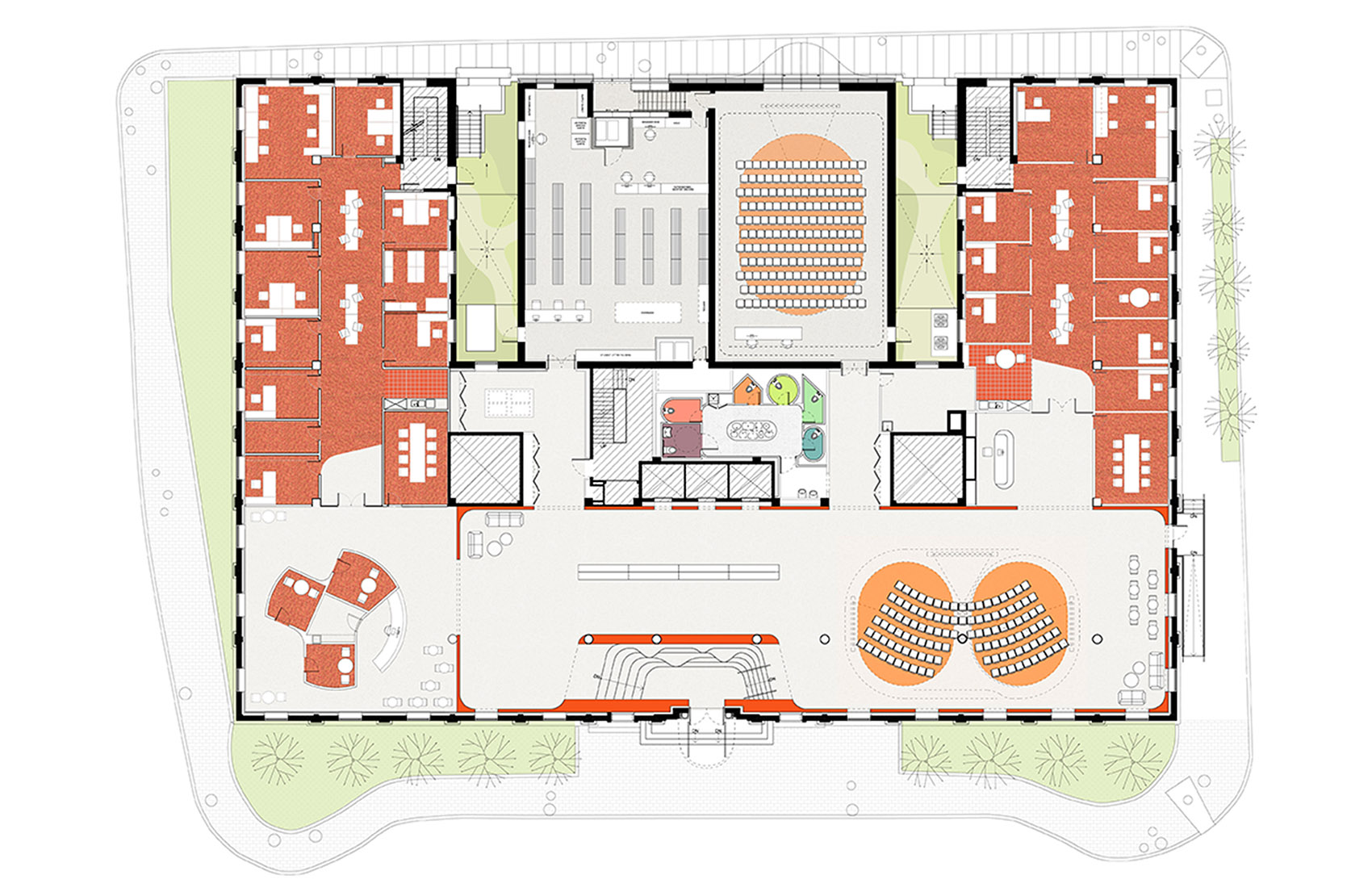 罗德岛设计学院学生中心，美国 / WORKac-86