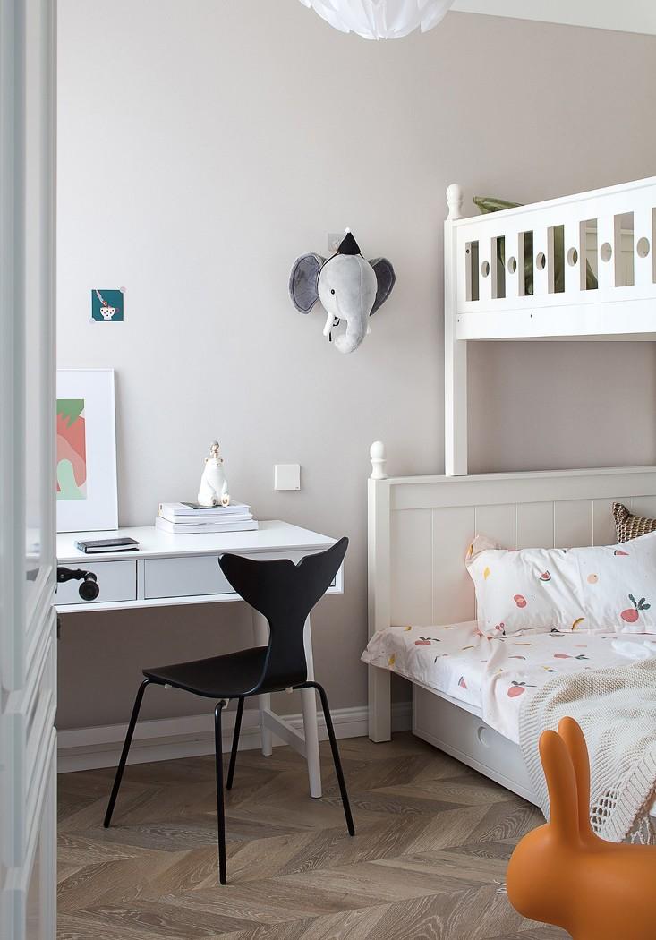 深白设计丨平层北欧风,一半骄阳一半幽蓝的冰雪季柔软时光-29