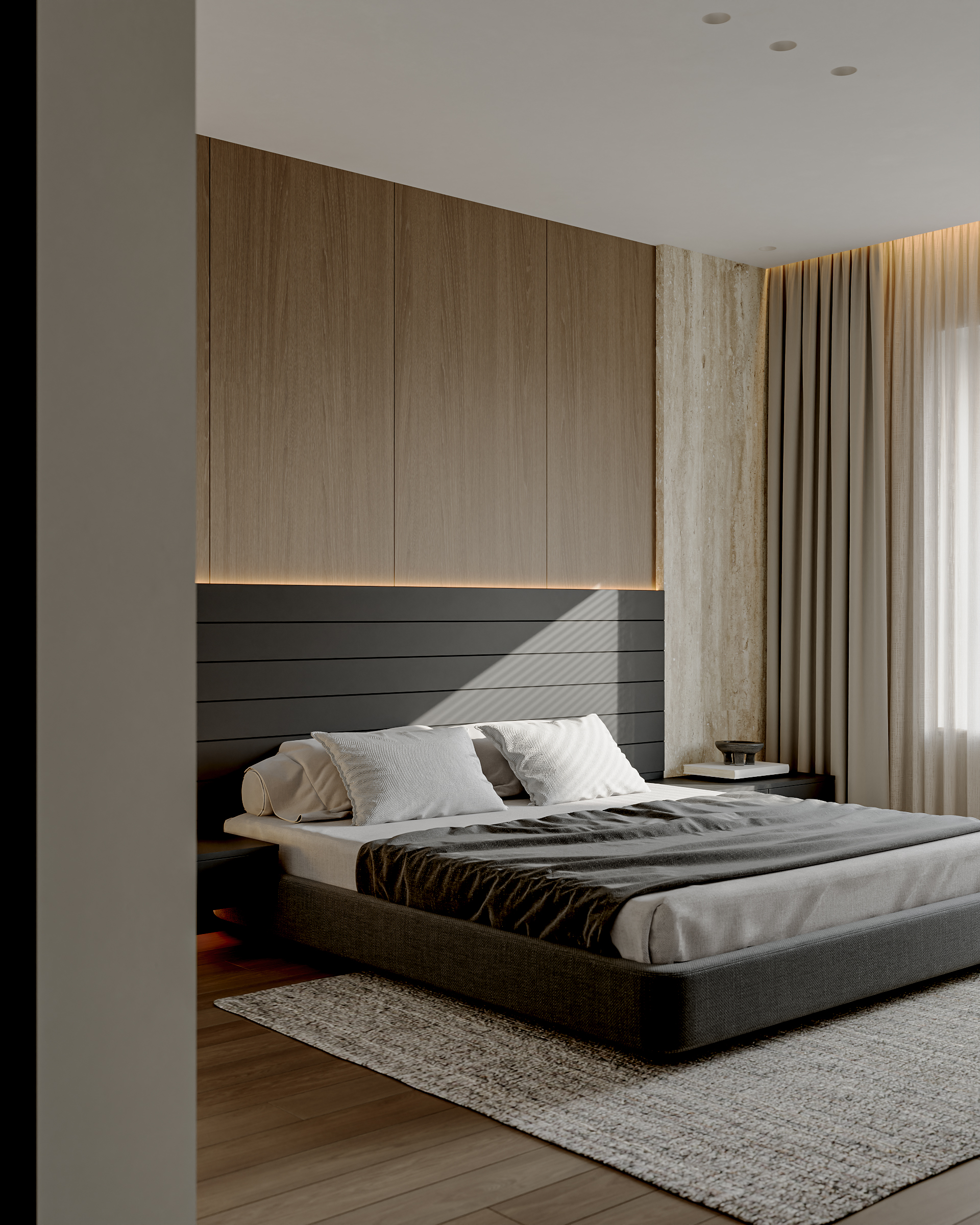 现代意式极简客餐厅 主人房丨近期表现-9