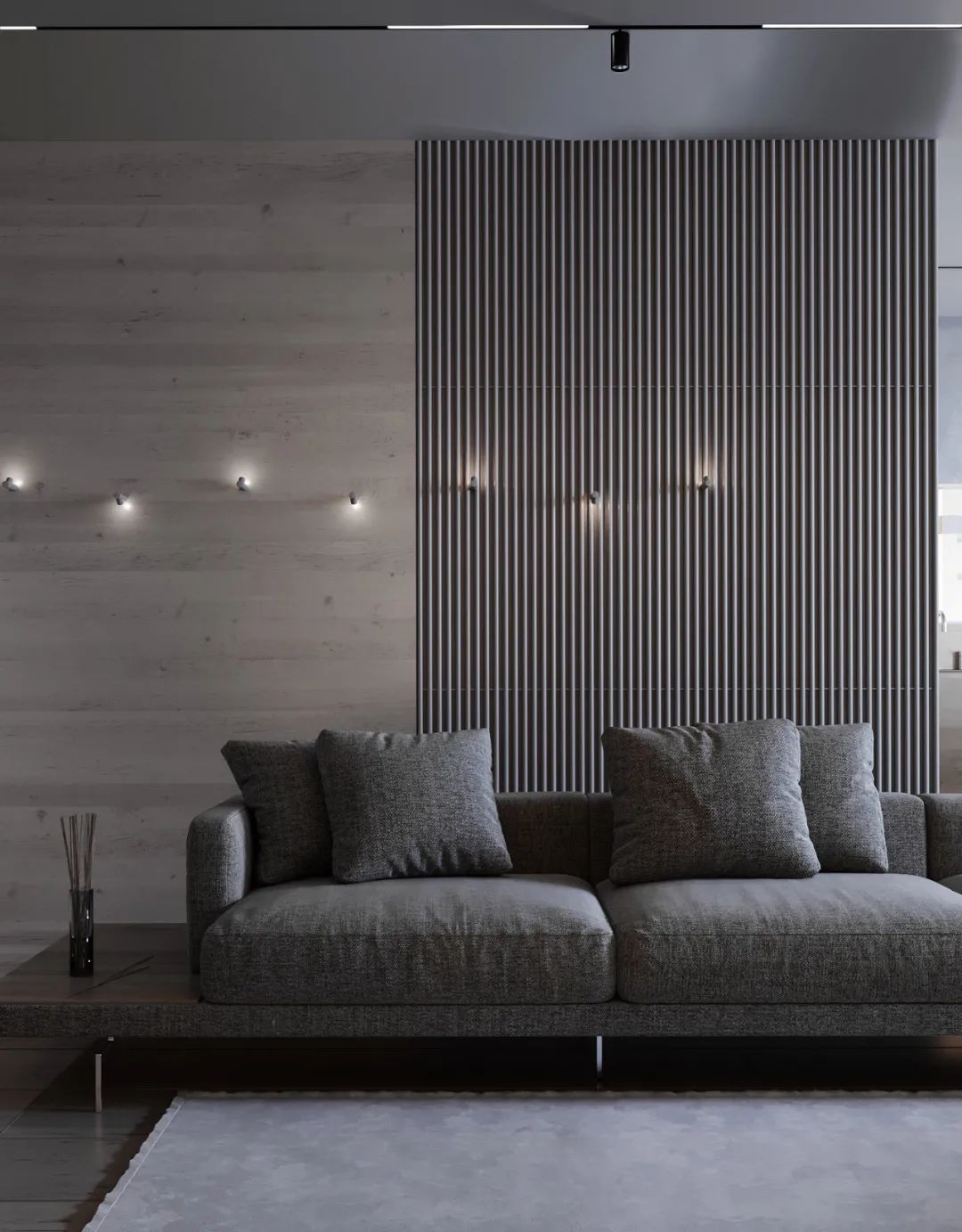 现代简约灰调空间设计-2