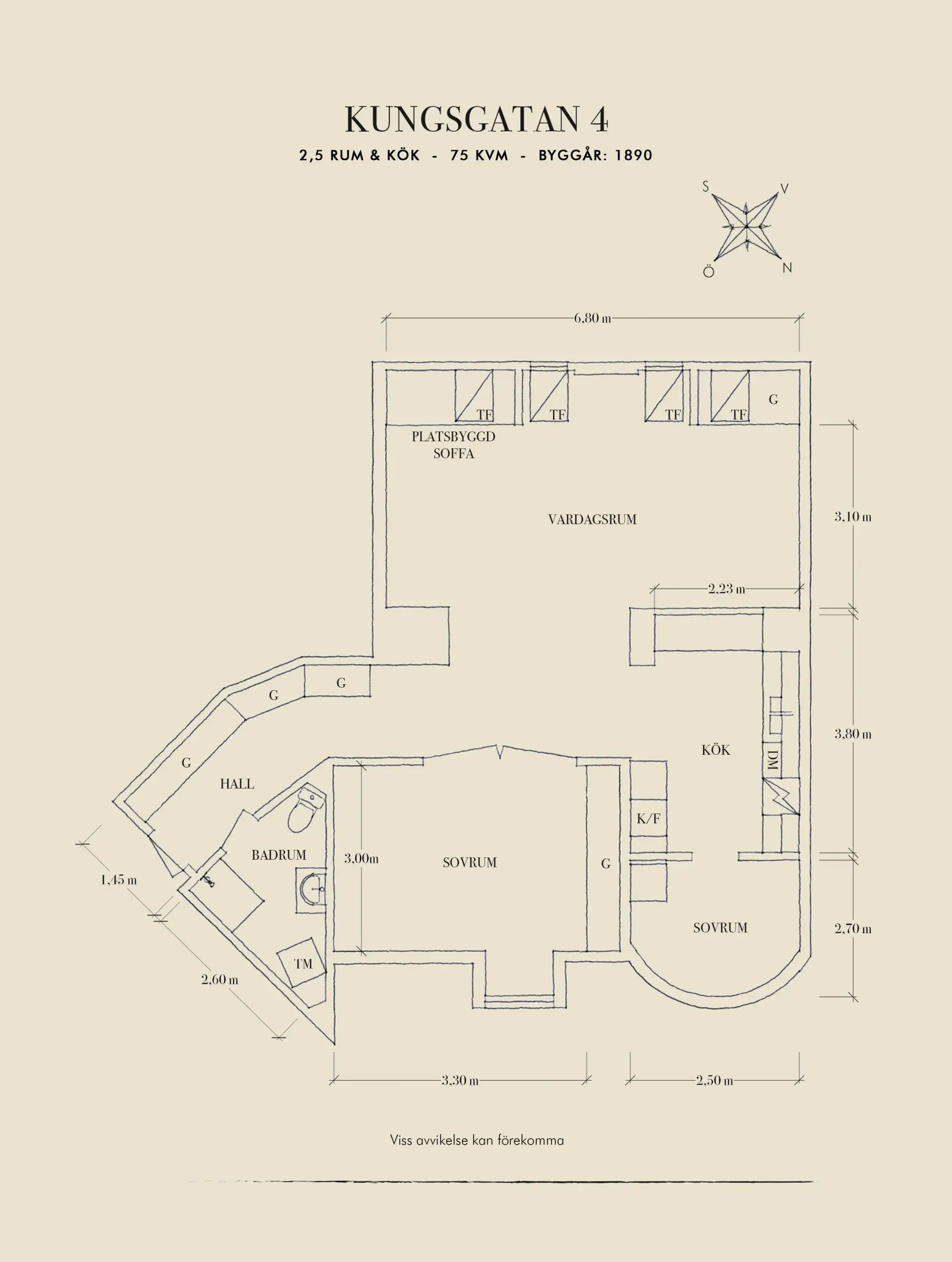 瑞典 1890 年老宅，75m2 明亮公寓的巧妙优化-27