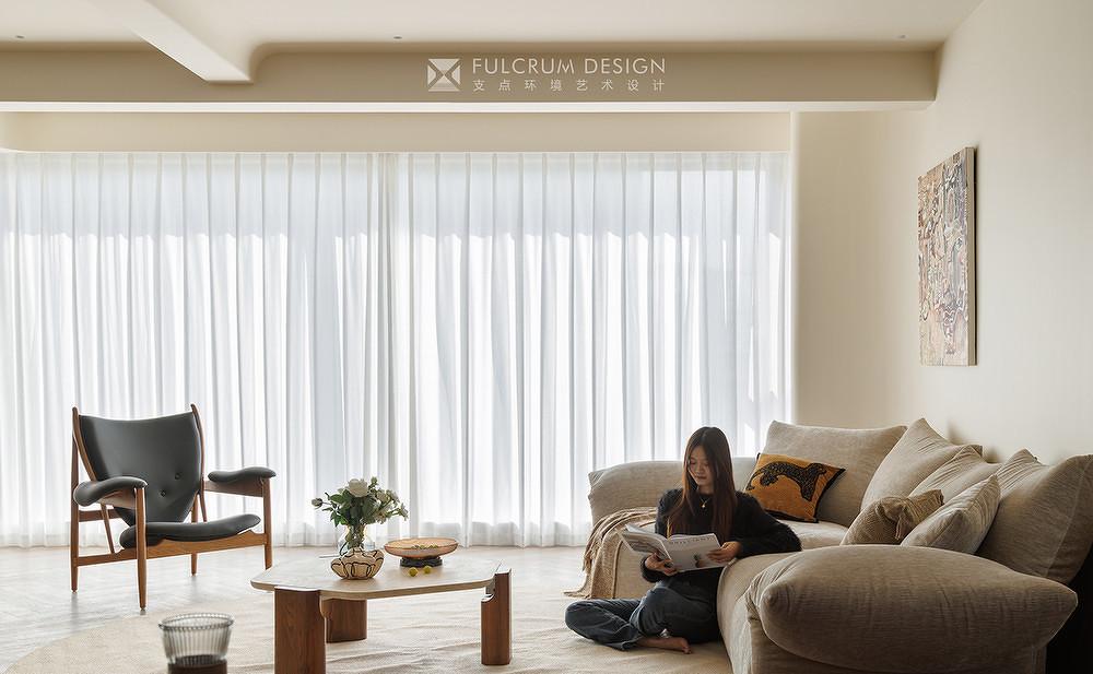 联投安屿那奶油侘寂中古住宅设计丨艺境·陈设软装-34