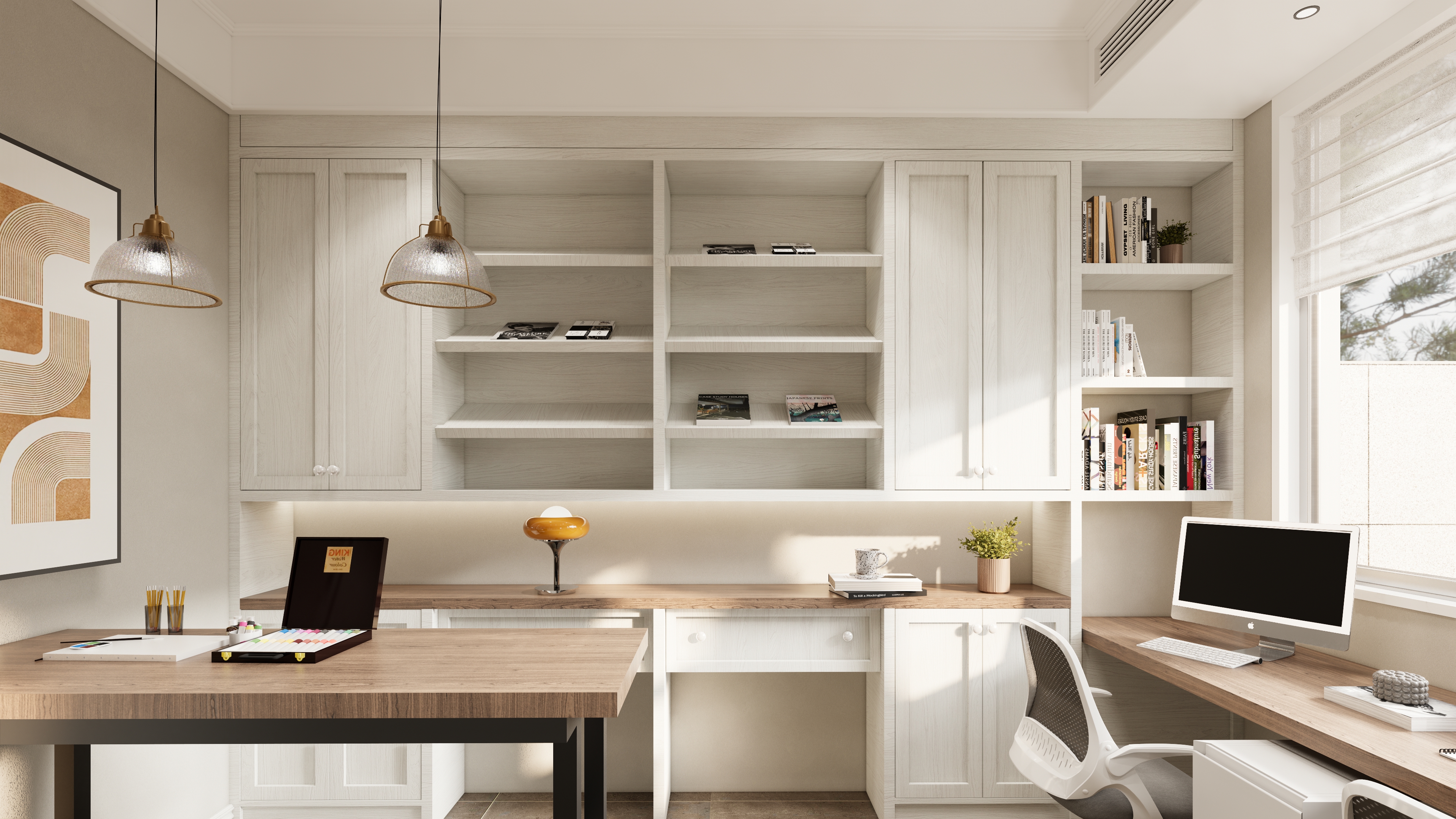 现代美式别墅设计作品丨中国扬州丨南京云间万象空间设计-16