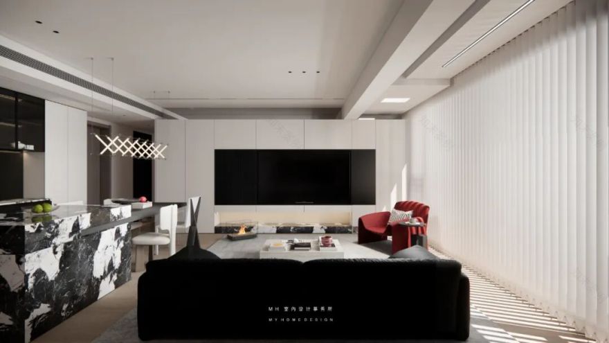 【首发】MH设计新作:低奢·艺术居所▏用心雕琢寻一处精致之家-2